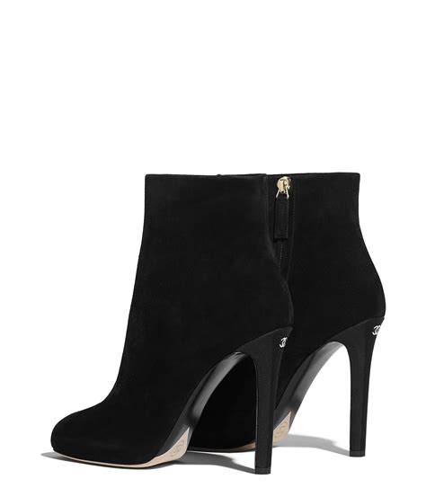 chanel suede ankle boots